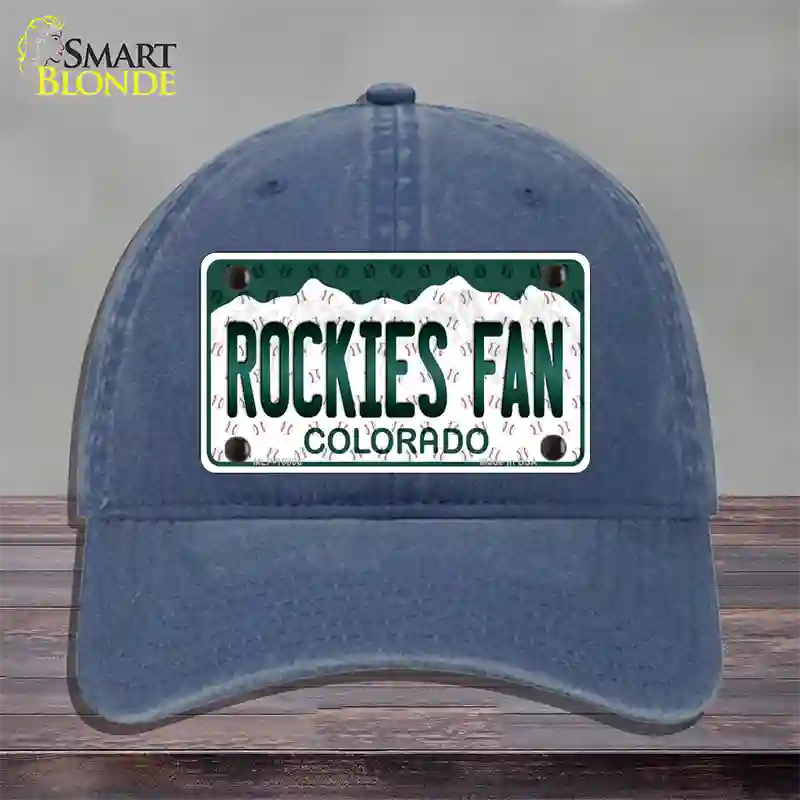 Rockies Fan Colorado Novelty License Plate Hat Unconstructed Cotton / Navy