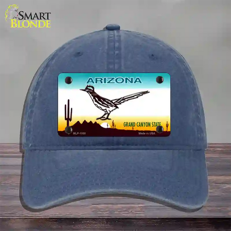 Roadrunner Arizona Novelty License Plate Hat Unconstructed Cotton / Navy