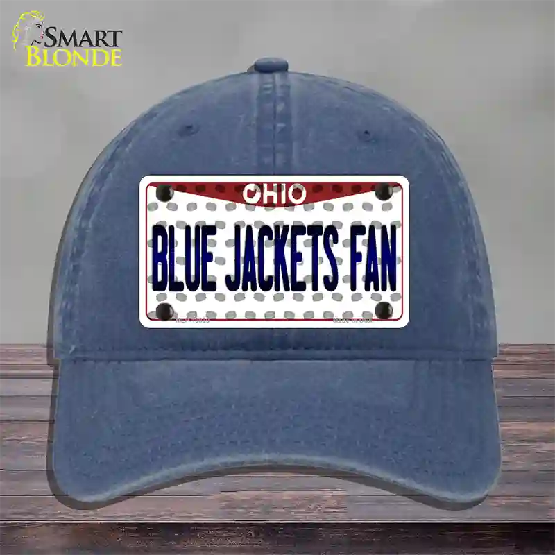 Blue Jackets Fan Ohio Novelty License Plate Hat Unconstructed Cotton / Navy