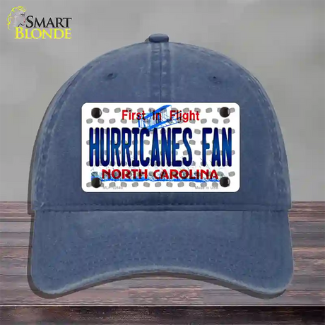 Hurricanes Fan North Carolina Novelty License Plate Hat Unconstructed Cotton / Navy