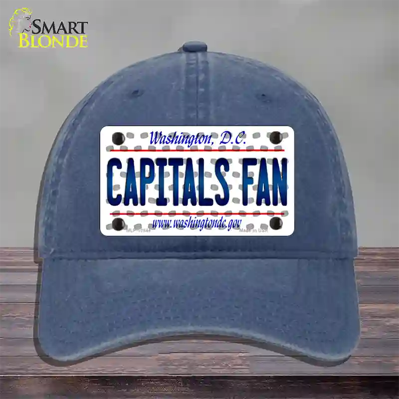 Capitals Fan Washington DC Novelty License Plate Hat Unconstructed Cotton / Navy