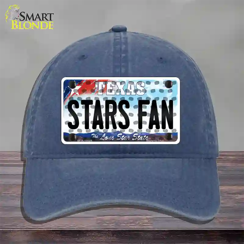 Stars Fan Texas Novelty License Plate Hat Unconstructed Cotton / Navy