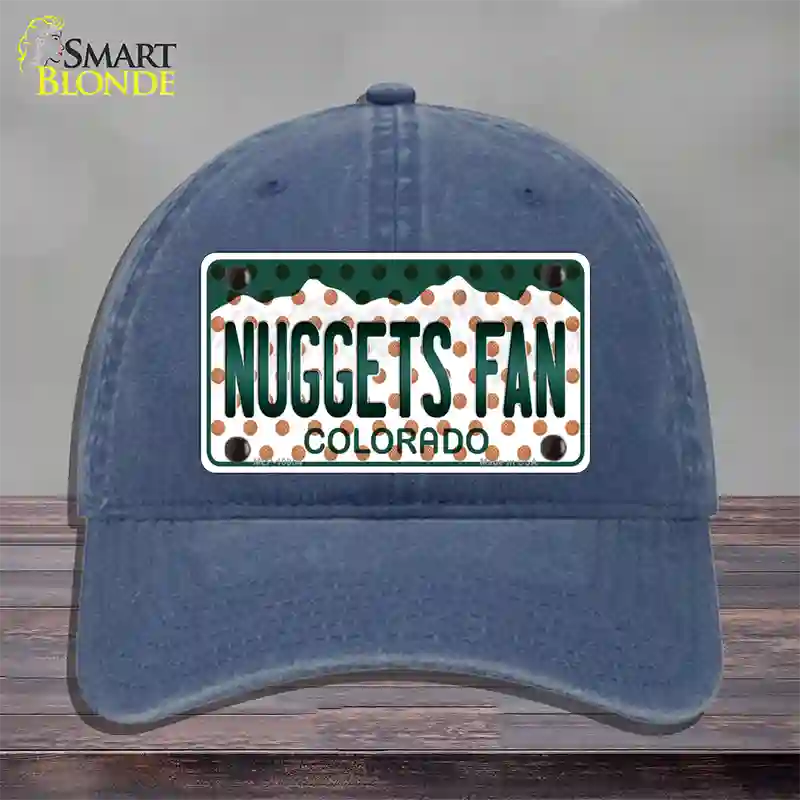 Nuggets Fan Colorado Novelty License Plate Hat Unconstructed Cotton / Navy