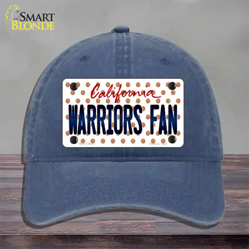 Warriors Fan California Novelty License Plate Hat Unconstructed Cotton / Navy