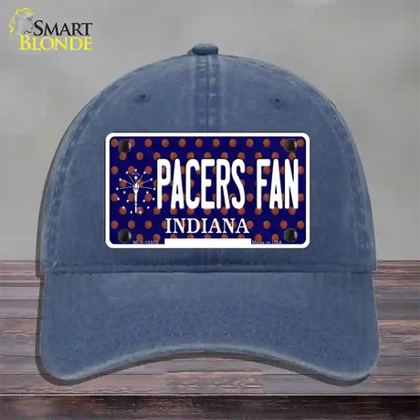 Pacers Fan Indiana Novelty License Plate Hat Unconstructed Cotton / Navy