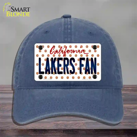 Lakers Fan California Novelty License Plate Hat Unconstructed Cotton / Navy