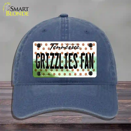 Grizzlies Fan Tennessee Novelty License Plate Hat Unconstructed Cotton / Navy