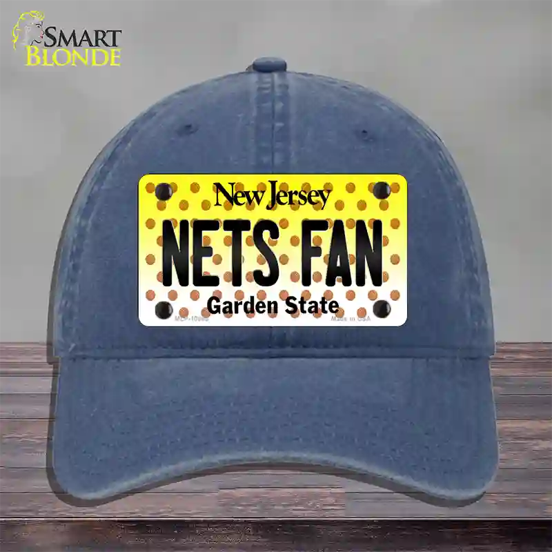 Nets Fan New Jersey Novelty License Plate Hat Unconstructed Cotton / Navy