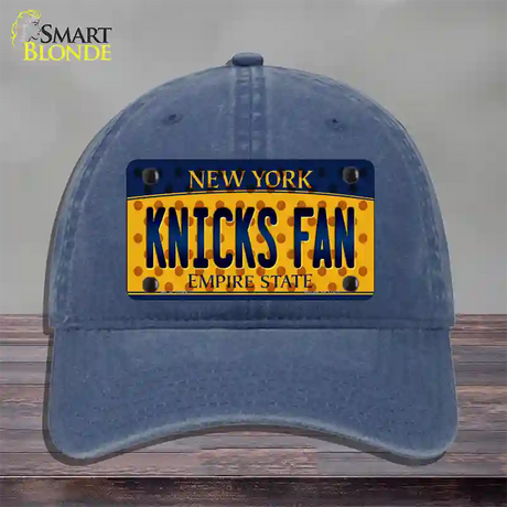 Knicks Fan New York Novelty License Plate Hat Unconstructed Cotton / Navy