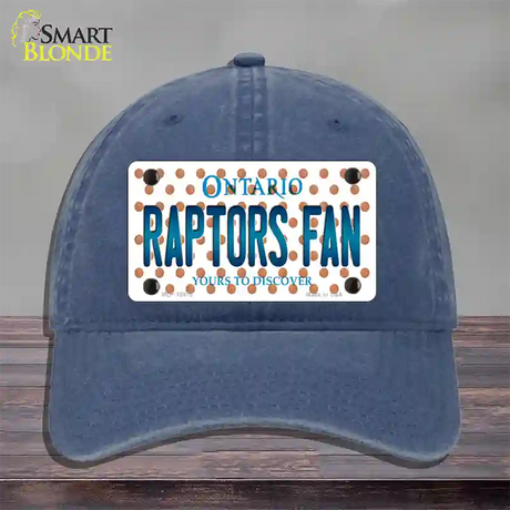 Raptors Fan Ontanio Novelty License Plate Hat Unconstructed Cotton / Navy