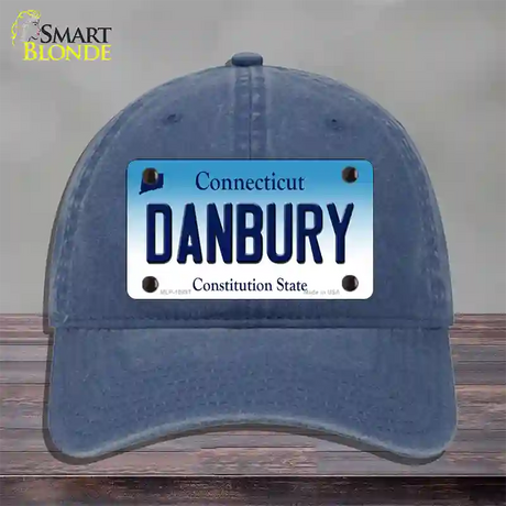 Danbury Connecticut Novelty License Plate Hat Unconstructed Cotton / Navy