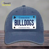 Bulldogs Connecticut Novelty License Plate Hat Unconstructed Cotton / Navy