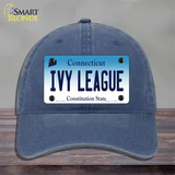 Ivy League Connecticut Novelty License Plate Hat Unconstructed Cotton / Navy