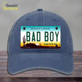 Arizona Bad Boy Novelty License Plate Hat Unconstructed Cotton / Navy