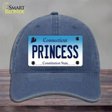 Princess Connecticut Novelty License Plate Hat Unconstructed Cotton / Navy