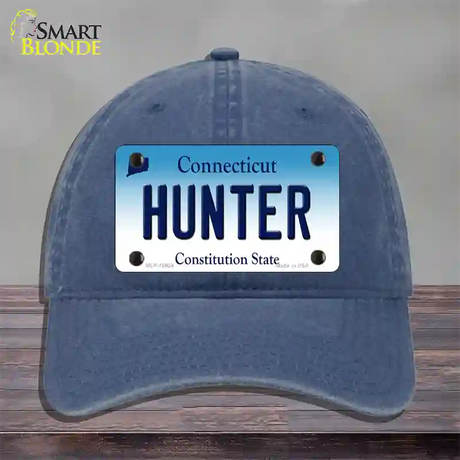 Hunter Connecticut Novelty License Plate Hat Unconstructed Cotton / Navy