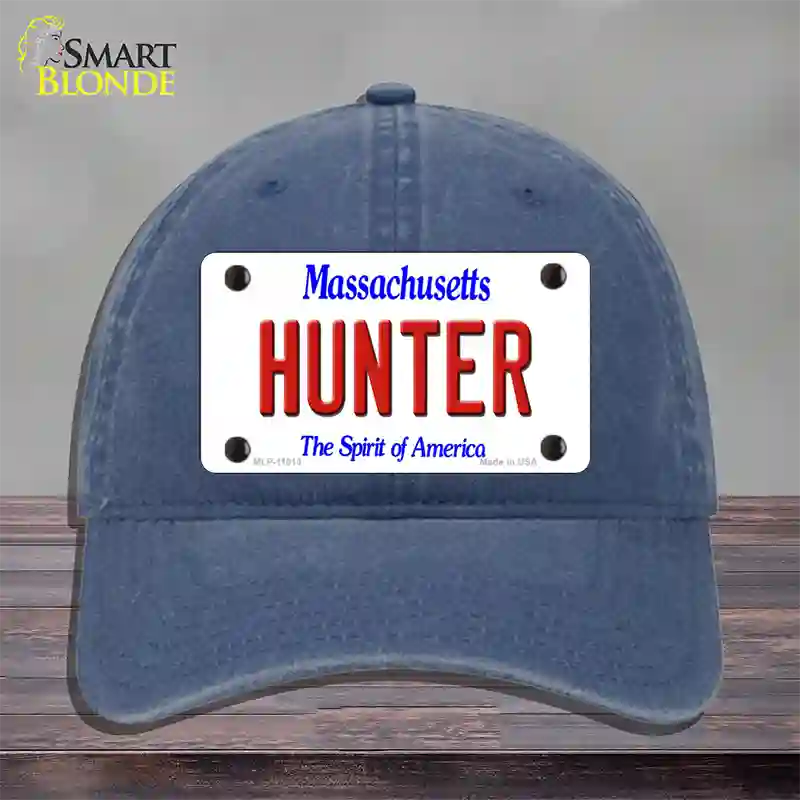 Hunter Massachusetts Novelty License Plate Hat Unconstructed Cotton / Navy