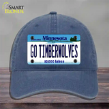 Go Timberwolves Minnesota State Novelty License Plate Hat Unconstructed Cotton / Navy