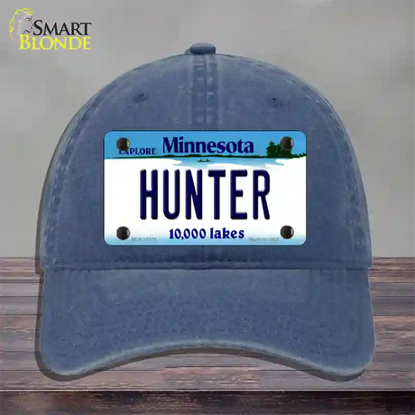 Hunter Minnesota State Novelty License Plate Hat Unconstructed Cotton / Navy