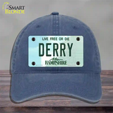 Derry New Hampshire State Novelty License Plate Hat Unconstructed Cotton / Navy