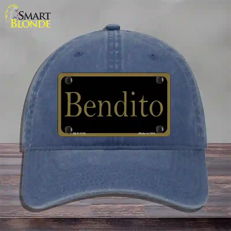 Bendito Novelty License Plate Hat Unconstructed Cotton / Navy