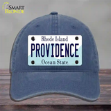 Providence Rhode Island State Novelty License Plate Hat Unconstructed Cotton / Navy