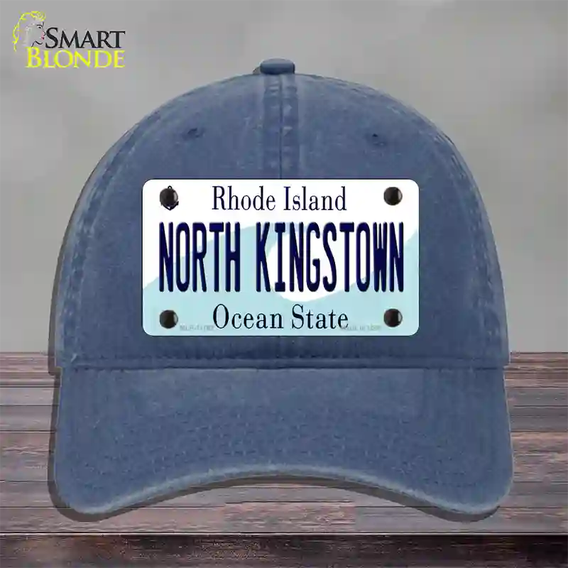 North Kingstown Rhode Island State Novelty License Plate Hat Unconstructed Cotton / Navy