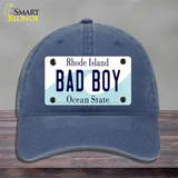 Bad Boy Rhode Island State Novelty License Plate Hat Unconstructed Cotton / Navy