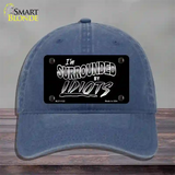 Im Surrounded By Idiots Novelty License Plate Hat Unconstructed Cotton / Navy