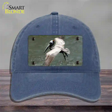 Pelican In Flight Novelty License Plate Hat Unconstructed Cotton / Navy