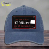 Colorado Dude Novelty License Plate Hat Unconstructed Cotton / Navy