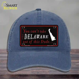 Delaware Dude Novelty License Plate Hat Unconstructed Cotton / Navy