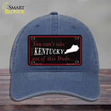 Kentucky Dude Novelty License Plate Hat Unconstructed Cotton / Navy