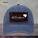 South Carolina Dude Novelty License Plate Hat Unconstructed Cotton / Navy