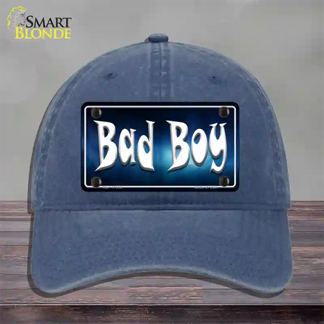 Bad Boy Novelty License Plate Hat Unconstructed Cotton / Navy