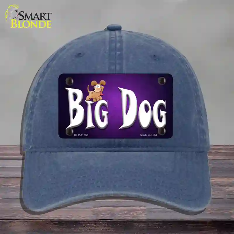 Big Dog Novelty License Plate Hat Unconstructed Cotton / Navy