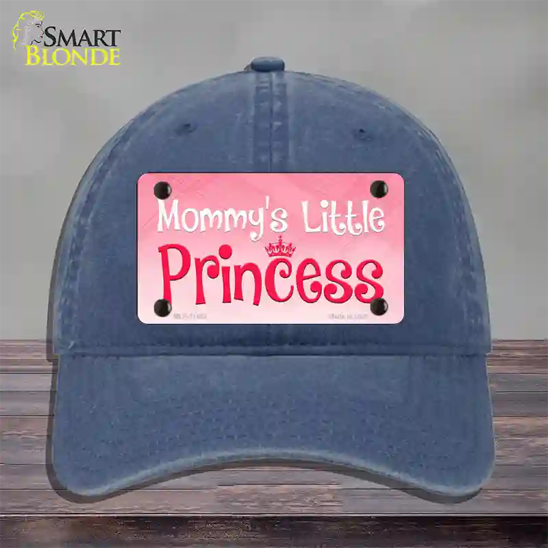 Mommys Little Princess Novelty License Plate Hat Unconstructed Cotton / Navy