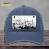 New York Statue of Liberty State Novelty License Plate Hat Unconstructed Cotton / Navy