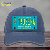 Taosena Teal New Mexico Novelty License Plate Hat Unconstructed Cotton / Navy