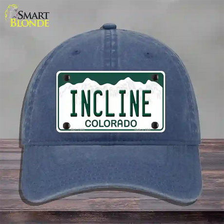 Incline Colorado Novelty License Plate Hat Unconstructed Cotton / Navy