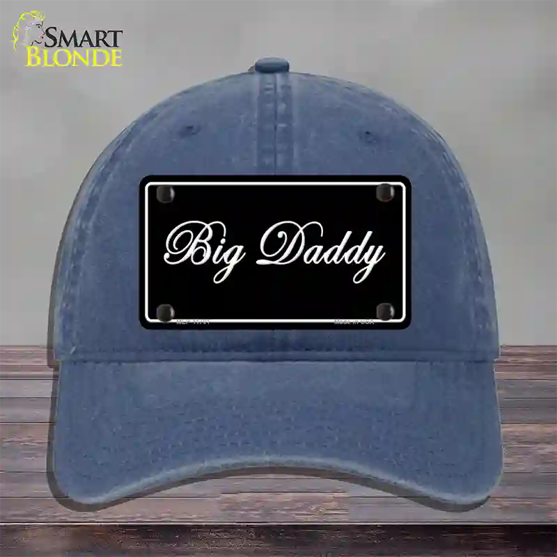 Big Daddy Novelty License Plate Hat Unconstructed Cotton / Navy