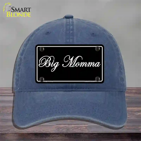 Big Momma Novelty License Plate Hat Unconstructed Cotton / Navy