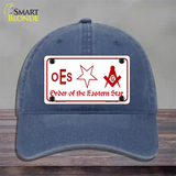 Order Of The Eastern Star Novelty License Plate Hat Unconstructed Cotton / Navy