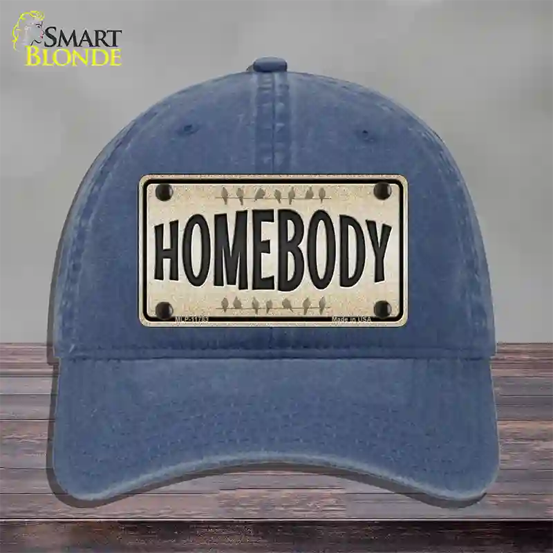 Homebody Novelty License Plate Hat Unconstructed Cotton / Navy