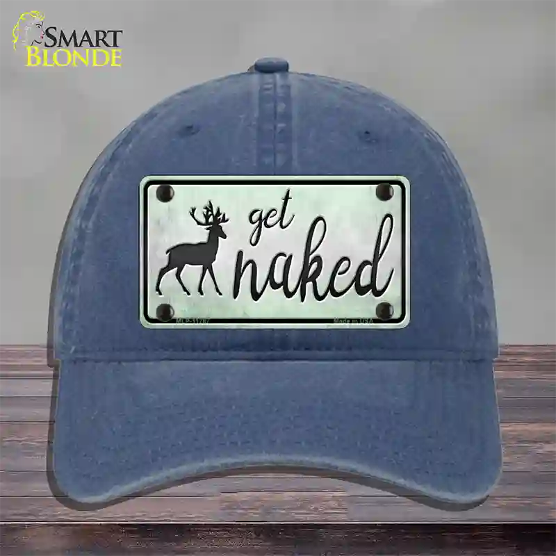 Get Naked Novelty License Plate Hat Unconstructed Cotton / Navy