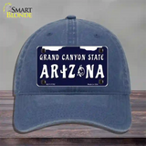 Arizona Grand Canyon State Novelty License Plate Hat Unconstructed Cotton / Navy