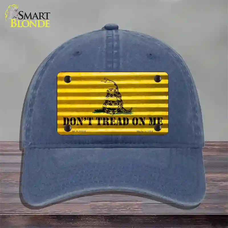 Dont Tread On Me Novelty License Plate Hat Unconstructed Cotton / Navy