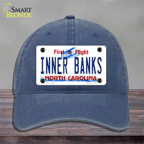 Inner Banks North Carolina Novelty License Plate Hat Unconstructed Cotton / Navy