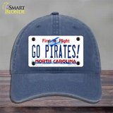 Go Pirates North Carolina Novelty License Plate Hat Unconstructed Cotton / Navy