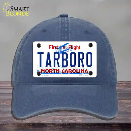 Tarboro North Carolina Novelty License Plate Hat Unconstructed Cotton / Navy